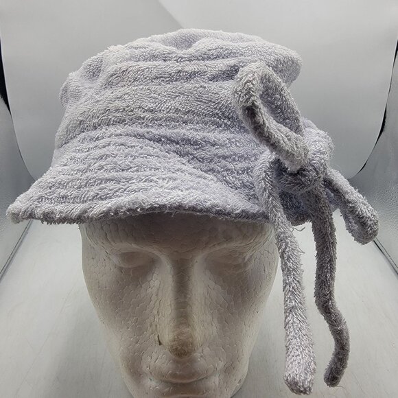 Levis Terry Cloth Womens Gray Bucket Hat With Bow Home Relax Casual Home - Picture 1 of 9